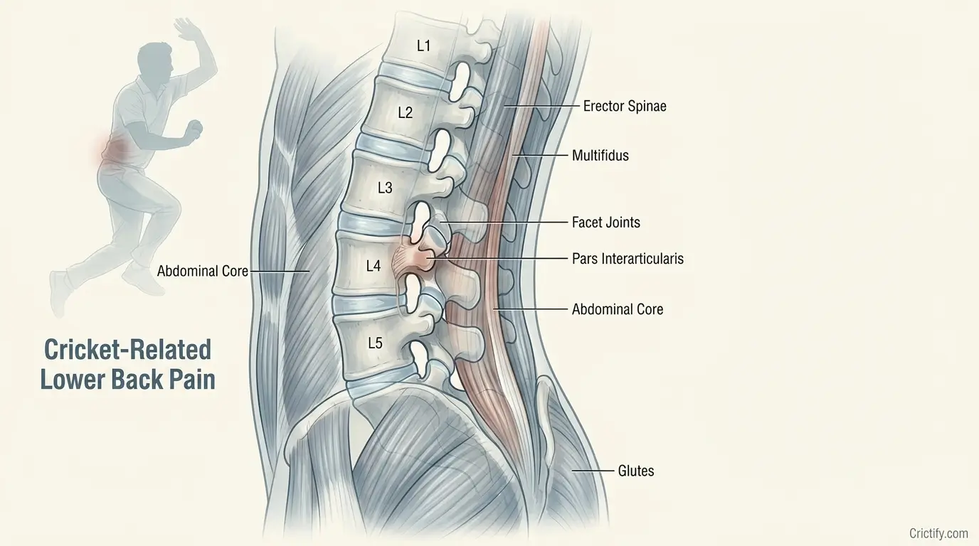 Lower Back Anatomy Relevant to Cricket